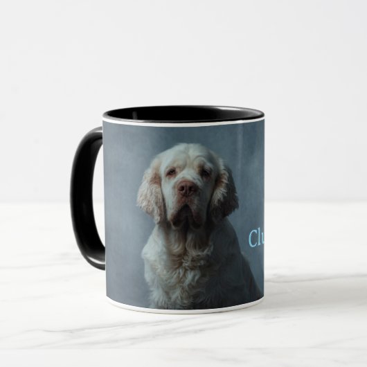 Clumber Spaniel koffiemok Mok (Voorkant links)