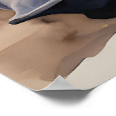 Clumber Spaniel Loungen op Kussens Inktportret Poster (Hoek)