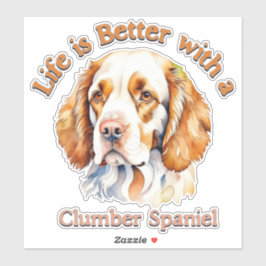 Clumber Spaniel Lover Sticker auto decal