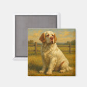 Clumber Spaniel Magneet (Voorkant / Achterkant)