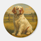 Clumber Spaniel Magneet (Voorkant)