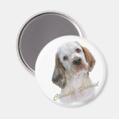 Clumber Spaniel Magnet (Voorkant / Achterkant)
