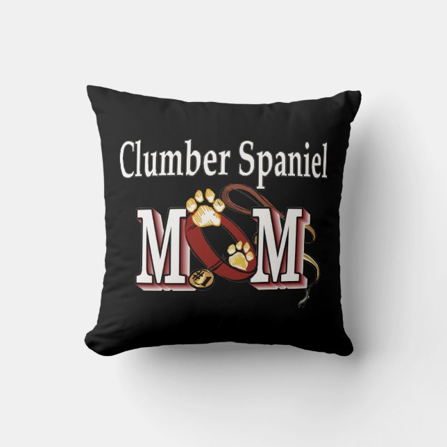 Clumber Spaniel Mam Gifts Kussen (Voorkant)