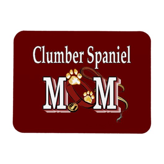 Clumber Spaniel Mam Gifts Magneet (Horizontaal)