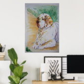 Clumber Spaniel - Mijn vriend afdrukken Poster (Thuiskantoor)