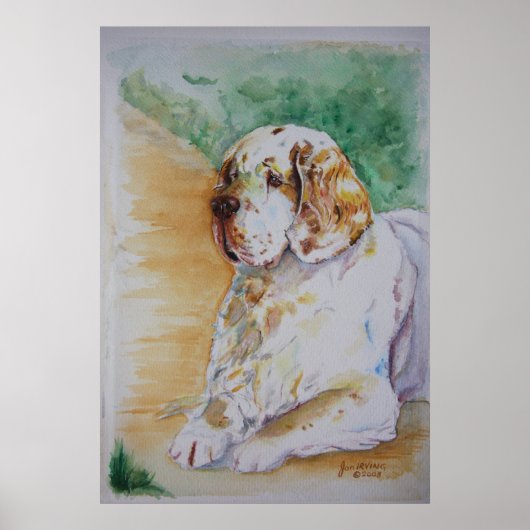 Clumber Spaniel - Mijn vriend afdrukken Poster (Voorkant)