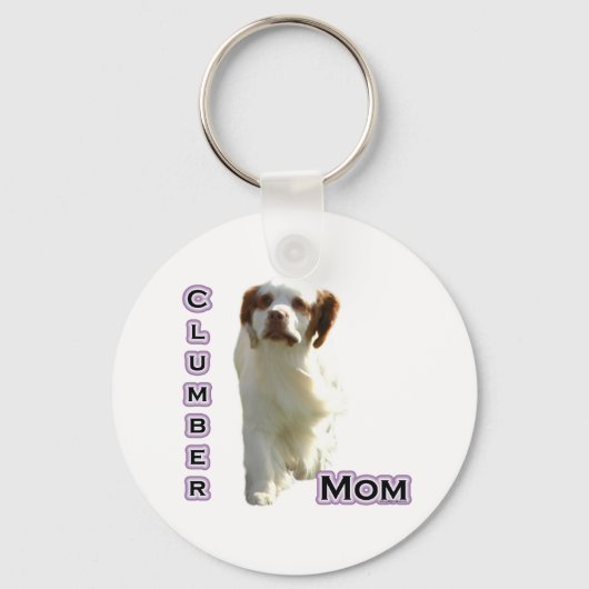 Clumber Spaniel Moeder 4 - Sleutelhanger (Voorkant)