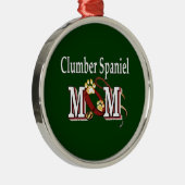 Clumber Spaniel Moeder Cadeaus Metalen Ornament (Rechts)