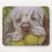 Clumber Spaniel Muismat (Voorkant)