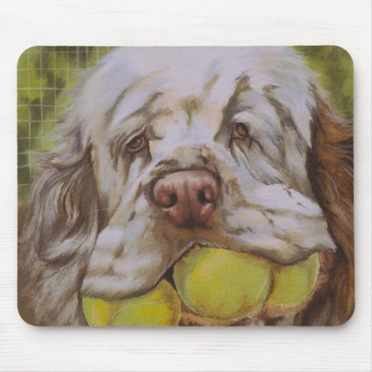 Clumber Spaniel Muismat (Voorkant)
