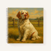 Clumber Spaniel Notitieboek (Voorkant)