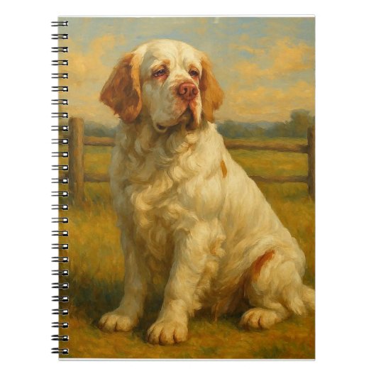 Clumber Spaniel Notitieboek (Voorkant)