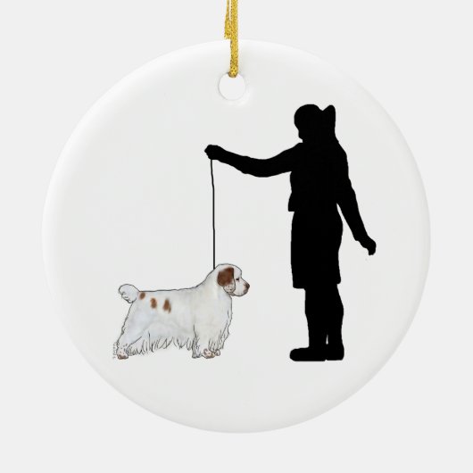 Clumber Spaniel Ornament (Achterkant)