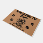 Clumber Spaniel Personalized Door Mat Doormat (Schuin)