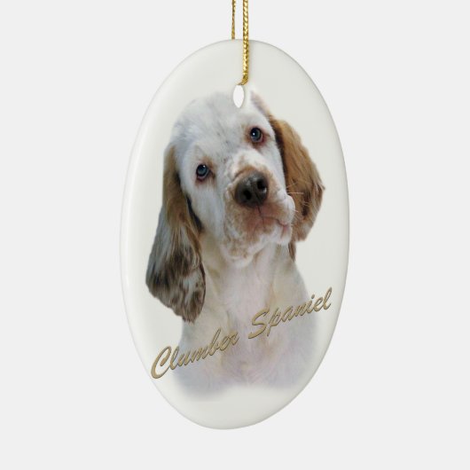 Clumber Spaniel Portret Keramisch Ornament (Rechts)