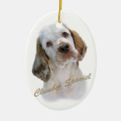 Clumber Spaniel Portret Keramisch Ornament (Voorkant)