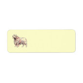 Clumber Spaniel Return Address Avery Label (Voorkant)