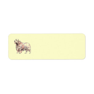 Clumber Spaniel Return Address Avery Label