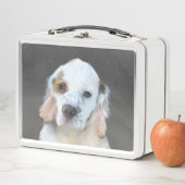 Clumber-spaniel schilderen - Kute Original Dog Art (In situ)