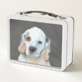 Clumber-spaniel schilderen - Kute Original Dog Art (Achterkant)