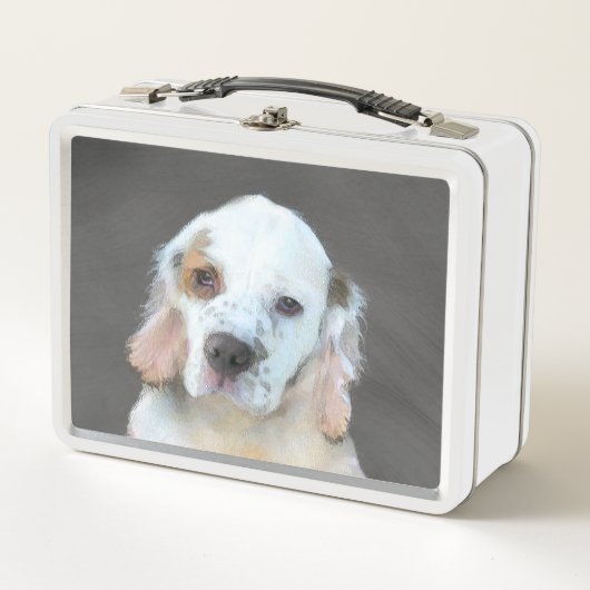 Clumber-spaniel schilderen - Kute Original Dog Art (Voorkant)