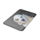 Clumber-spaniel schilderen - Kute Original Dog Art Badmat (Gekanteld)