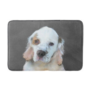 Clumber-spaniel schilderen - Kute Original Dog Art Badmat