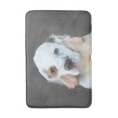 Clumber-spaniel schilderen - Kute Original Dog Art Badmat (Voorkant Verticaal)