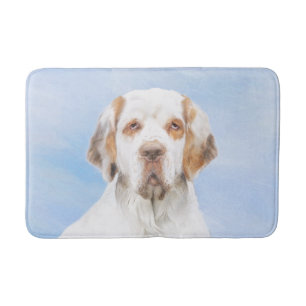 Clumber-spaniel schilderen - Kute Original Dog Art Badmat