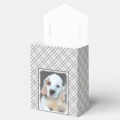 Clumber-spaniel schilderen - Kute Original Dog Art Bedankdoosjes (Geopend)