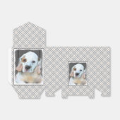 Clumber-spaniel schilderen - Kute Original Dog Art Bedankdoosjes (Uitgevouwen)