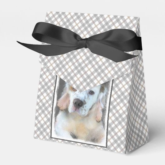 Clumber-spaniel schilderen - Kute Original Dog Art Bedankdoosjes (Voorkant Zijde)