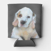 Clumber-spaniel schilderen - Kute Original Dog Art Blikjeskoeler (Voorkant)