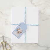 Clumber-spaniel schilderen - Kute Original Dog Art Cadeaulabel (Met Touw)