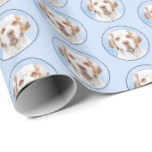 Clumber-spaniel schilderen - Kute Original Dog Art Cadeaupapier (Rol Hoek)