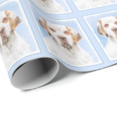Clumber-spaniel schilderen - Kute Original Dog Art Cadeaupapier (Rol Hoek)