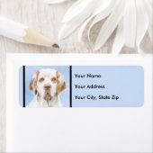 Clumber-spaniel schilderen - Kute Original Dog Art Etiket (Insitu)