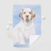 Clumber-spaniel schilderen - Kute Original Dog Art Golfhanddoek (Insitu)