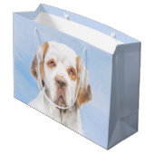 Clumber-spaniel schilderen - Kute Original Dog Art Groot Cadeauzakje (Achterkant Gekanteld)