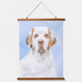 Clumber-spaniel schilderen - Kute Original Dog Art Hangend Wandkleed (Voorkant)