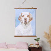 Clumber-spaniel schilderen - Kute Original Dog Art Hangend Wandkleed (Slaapkamer)