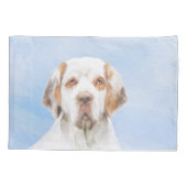 Clumber-spaniel schilderen - Kute Original Dog Art Kussensloop (Achterkant)