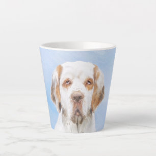 Clumber-spaniel schilderen - Kute Original Dog Art Latte Mok