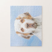 Clumber-spaniel schilderen - Kute Original Dog Art Legpuzzel (Verticaal)