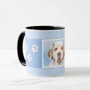 Clumber-spaniel schilderen - Kute Original Dog Art Mok