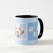 Clumber-spaniel schilderen - Kute Original Dog Art Mok (Voorkant rechts)