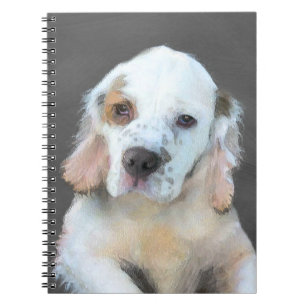 Clumber-spaniel schilderen - Kute Original Dog Art Notitieboek