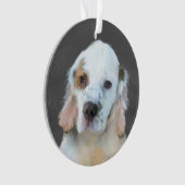 Clumber-spaniel schilderen - Kute Original Dog Art Ornament (voorkant)