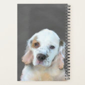 Clumber-spaniel schilderen - Kute Original Dog Art Planner (Achterkant)