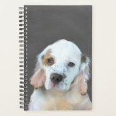Clumber-spaniel schilderen - Kute Original Dog Art Planner (Voorkant)